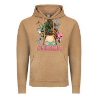 Vintage Camel messy bun nurse life Vintage Hoodie - RanaPortraitStore