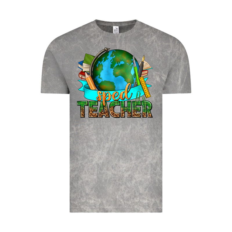 Sped Teacher With Earth Globe Vintage Tee by texasbilliewilder | Teevron