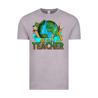 Vintage Zinc sped teacher with earth globe Vintage Tee - texasbilliewilder