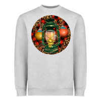 Heather Grey Xmas Lantern Christmas Heavyweight Sweatshirt - RanaPortraitStore