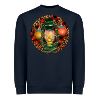 Navy Xmas Lantern Christmas Heavyweight Sweatshirt - RanaPortraitStore