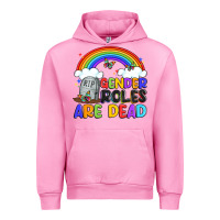 Fuchsia Pink gender roles are dead Urban Hoodie - Artiststas