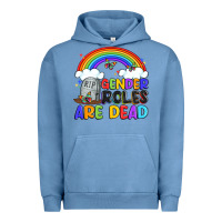 Pigment Pebble Blue gender roles are dead Urban Hoodie - Artiststas
