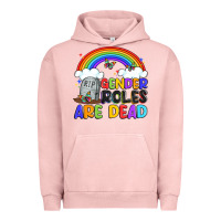 Pigment Salmon gender roles are dead Urban Hoodie - Artiststas