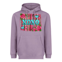 Lavender xoxo valentines day leopard glitter brushstroke Heavyweight Hoodie - Jasminsmagicworld