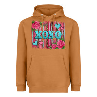 Meerkat xoxo valentines day leopard glitter brushstroke Heavyweight Hoodie - Jasminsmagicworld