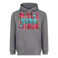 Storm xoxo valentines day leopard glitter brushstroke Heavyweight Hoodie - Jasminsmagicworld