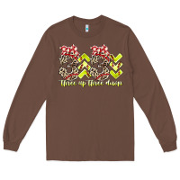 Chestnut three up theree down softball Long Sleeve Tee - RacoonDesign