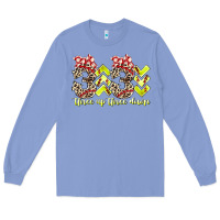 Colony Blue three up theree down softball Long Sleeve Tee - RacoonDesign