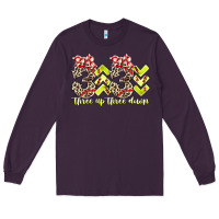 Plum three up theree down softball Long Sleeve Tee - RacoonDesign