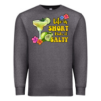 Charcoal Heather life is short make it salty Premium Sweatshirt - Jasminsmagicworld