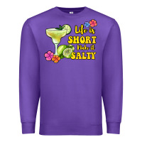 Purple life is short make it salty Premium Sweatshirt - Jasminsmagicworld