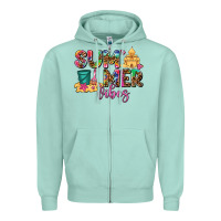 Seafoam summer vibes Zipper Hoodie - AdoDesignShop