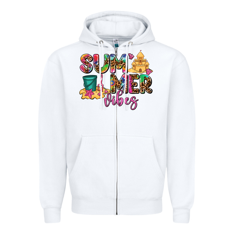 Summer Vibes Zipper Hoodie by AdoDesignShop | Teevron