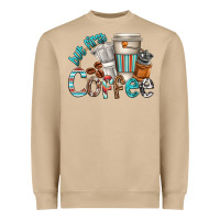 Mushroom but first coffee Heavyweight Sweatshirt - texasbilliewilder