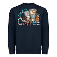 Navy but first coffee Heavyweight Sweatshirt - texasbilliewilder