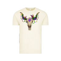 Vintage Arctic mardi gras bullskull Vintage Tee - RanaPortraitStore