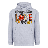 Heather Grey mama's little love bug Heavyweight Hoodie - LillyAllenDesigns