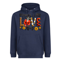 Navy mama's little love bug Heavyweight Hoodie - LillyAllenDesigns