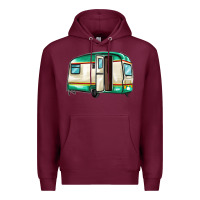 Burgundy caravan Premium Hoodie - MaliasSmallBusiness