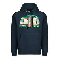 Navy caravan Premium Hoodie - MaliasSmallBusiness