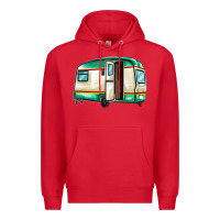 Red caravan Premium Hoodie - MaliasSmallBusiness