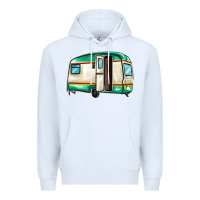 White caravan Premium Hoodie - MaliasSmallBusiness