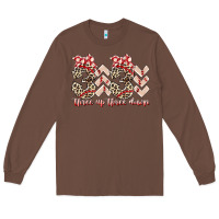 Chestnut three up theree down Long Sleeve Tee - RacoonDesign