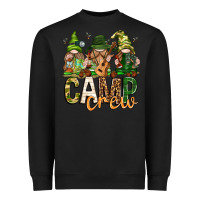 Black camp crew with gnomies Heavyweight Sweatshirt - texasbilliewilder