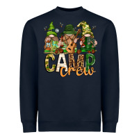 Navy camp crew with gnomies Heavyweight Sweatshirt - texasbilliewilder