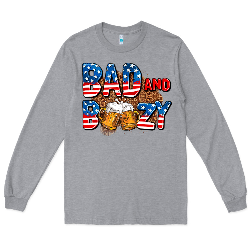 Bad And Boozy Usa Long Sleeve Tee by AdoDesignShop | Teevron