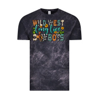 Cloud Black wild west long live cowboys Vintage Tee - Zillion Design Studio