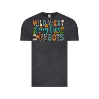 Vintage Black wild west long live cowboys Vintage Tee - Zillion Design Studio