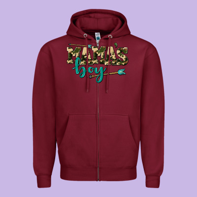 Mama's Boy Zipper Hoodie Designed By Adodesignshop