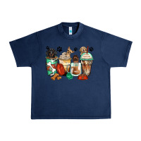 Navy dog coffee cups Urban Heavy Tee - Zillion Design Studio