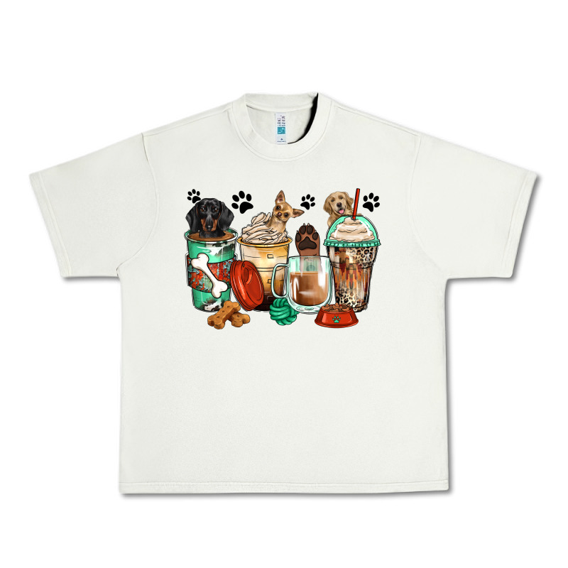 Dog Coffee Cups Urban Heavy Tee by Zillion Design Studio | Teevron