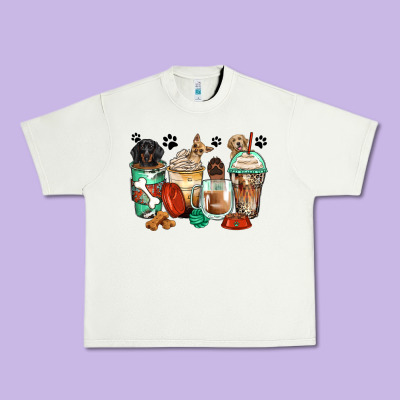 Dog Coffee Cups Urban Heavy Tee Designed By Zillion Design Studio