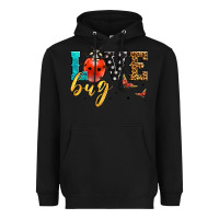 Black love bug lady bug Heavyweight Hoodie - LillyAllenDesigns