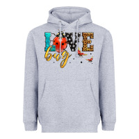 Heather Grey love bug lady bug Heavyweight Hoodie - LillyAllenDesigns
