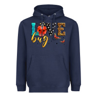 Navy love bug lady bug Heavyweight Hoodie - LillyAllenDesigns