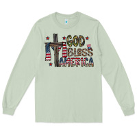 Matcha god bless america Long Sleeve Tee - CowhideDigitalArt