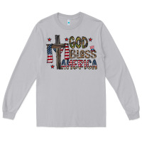 Moon Dust god bless america Long Sleeve Tee - CowhideDigitalArt