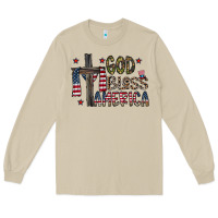Mushroom god bless america Long Sleeve Tee - CowhideDigitalArt