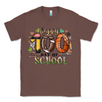 Chestnut happy 100 americana football basketball day of sch Classic Tee - RacoonDesign