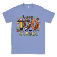 Colony Blue happy 100 americana football basketball day of sch Classic Tee - RacoonDesign