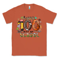 Copper happy 100 americana football basketball day of sch Classic Tee - RacoonDesign