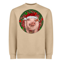 Mushroom Pig Christmas Heavyweight Sweatshirt - RanaPortraitStore