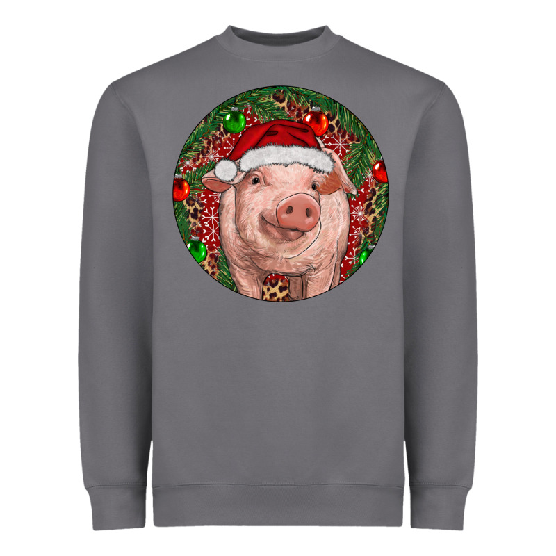 Pig Christmas Heavyweight Sweatshirt by RanaPortraitStore | Teevron