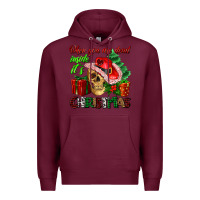 Burgundy when you are dead inside its Christmas Premium Hoodie - AdoDesignShop