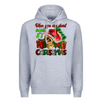 Heather Grey when you are dead inside its Christmas Premium Hoodie - AdoDesignShop
